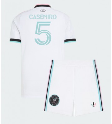 Inter Miami Casemiro #5 Tredjetrøje Børn 2026-27 Kortærmet (+ Korte bukser)